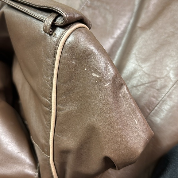 Vintage A&F Originals Brown Trench Jacket Size 8 - Picture 13 of 14